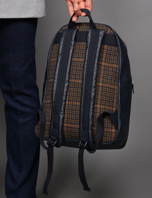 Houndstooth patterned backpack