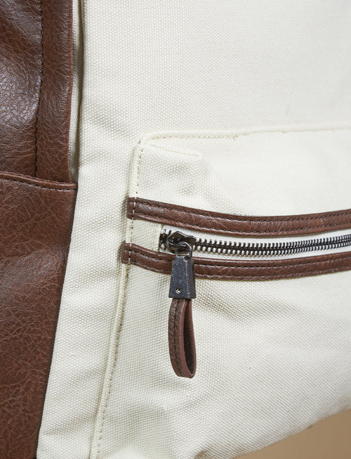 Cotton canvas backpack