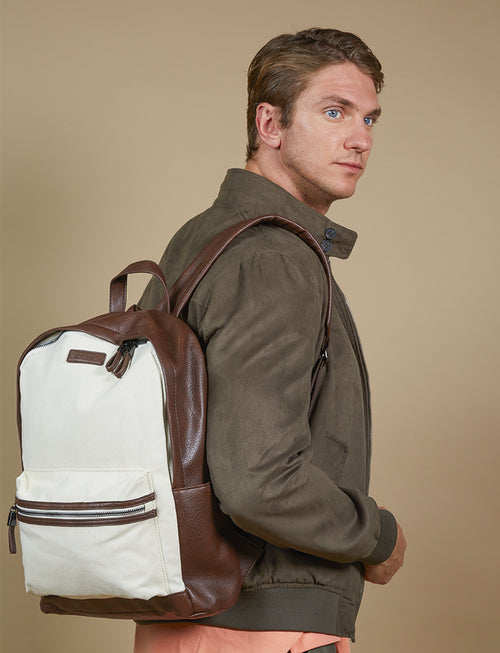 Cotton canvas backpack