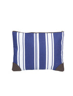 Amalfi model blue and white striped clutch bag