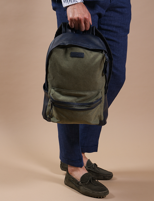 Cotton canvas backpack