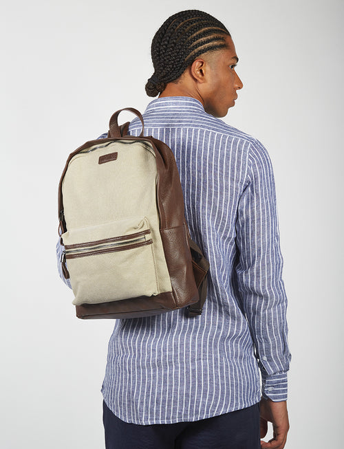 Cotton canvas backpack