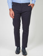 Stretch cotton twill trousers