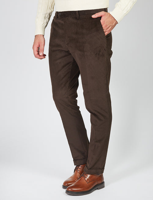 Cotton velvet trousers