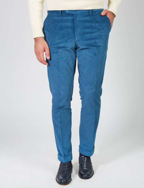 Cotton velvet trousers