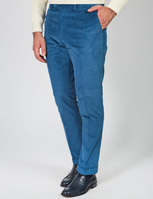 Cotton velvet trousers