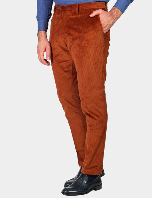 Cotton velvet trousers