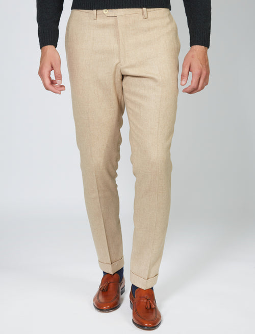 Wool flannel trousers