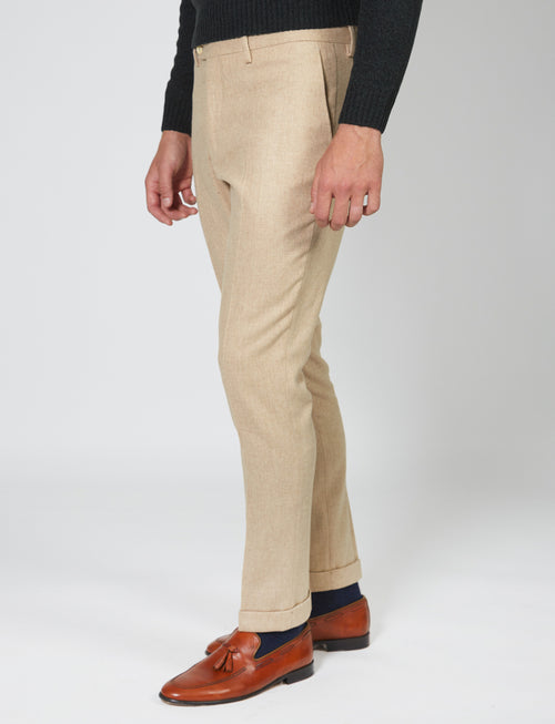 Wool flannel trousers