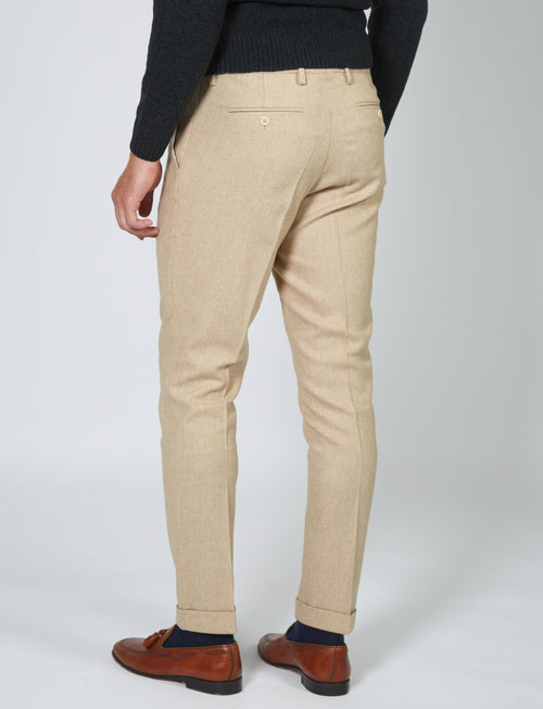 Wool flannel trousers