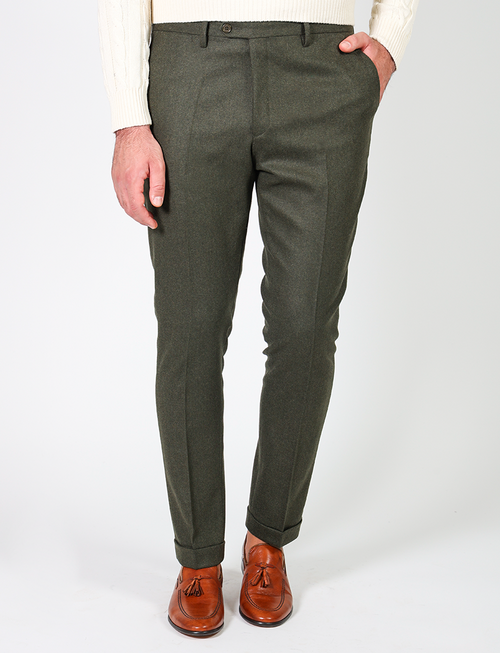 Wool flannel trousers