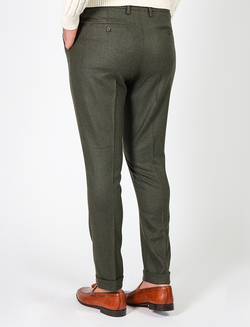 Wool flannel trousers