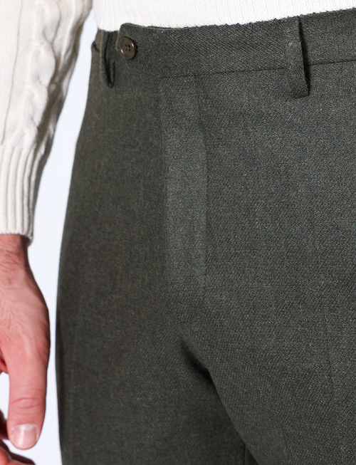 Wool flannel trousers