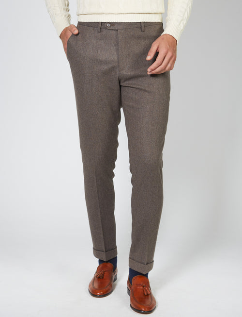 Wool flannel trousers