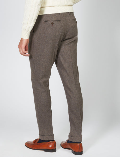 Wool flannel trousers