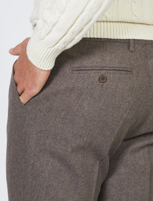 Wool flannel trousers