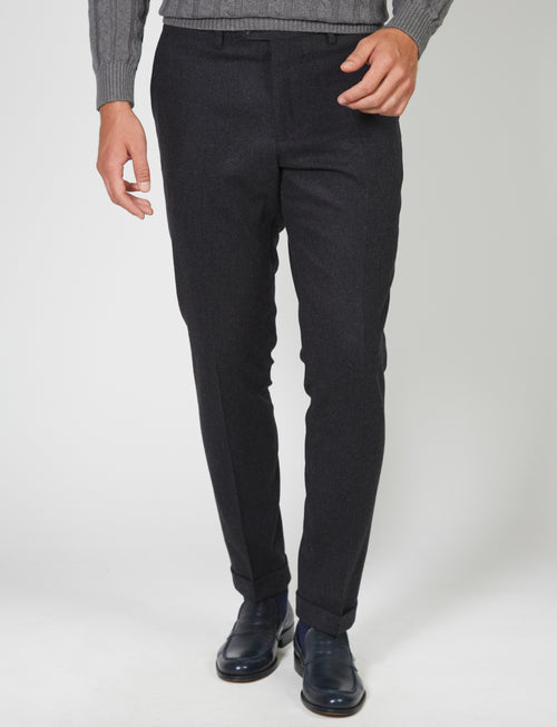 Wool flannel trousers