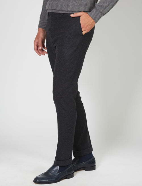 Wool flannel trousers