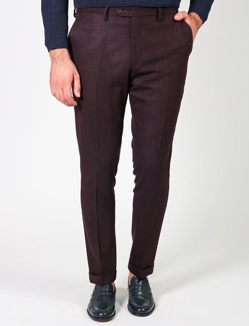 Wool flannel trousers