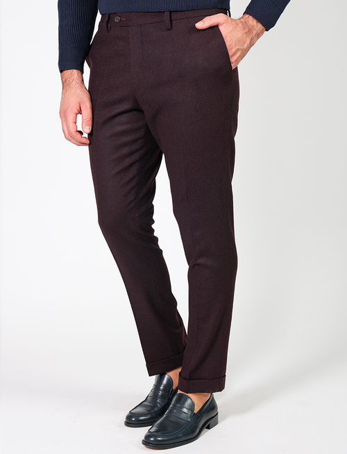 Wool flannel trousers