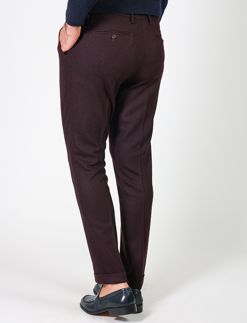 Wool flannel trousers