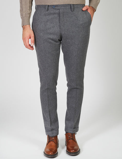 Wool flannel trousers