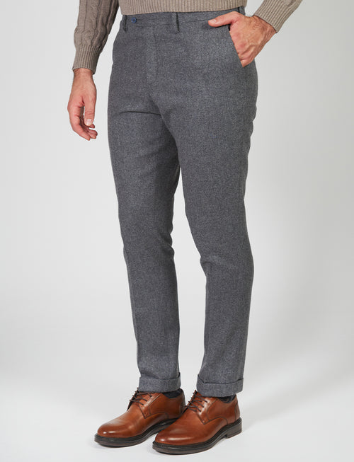 Wool flannel trousers