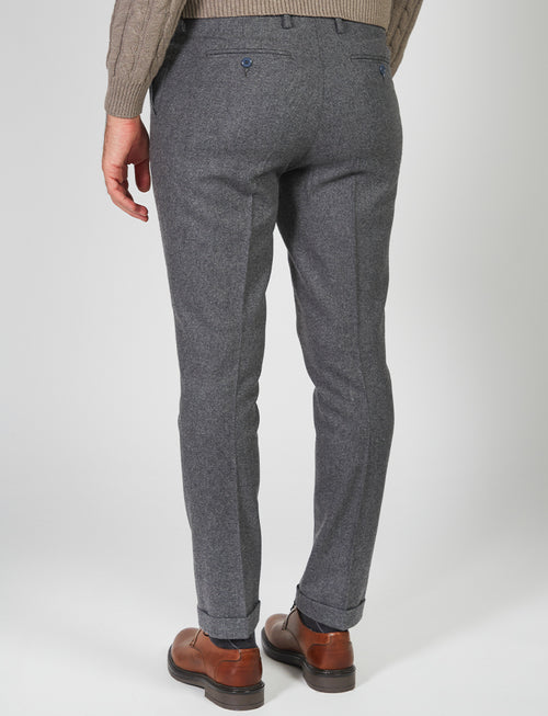 Wool flannel trousers