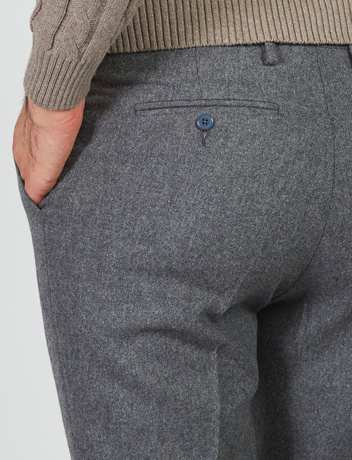 Wool flannel trousers