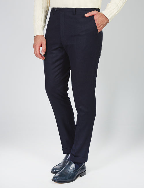 Wool flannel trousers