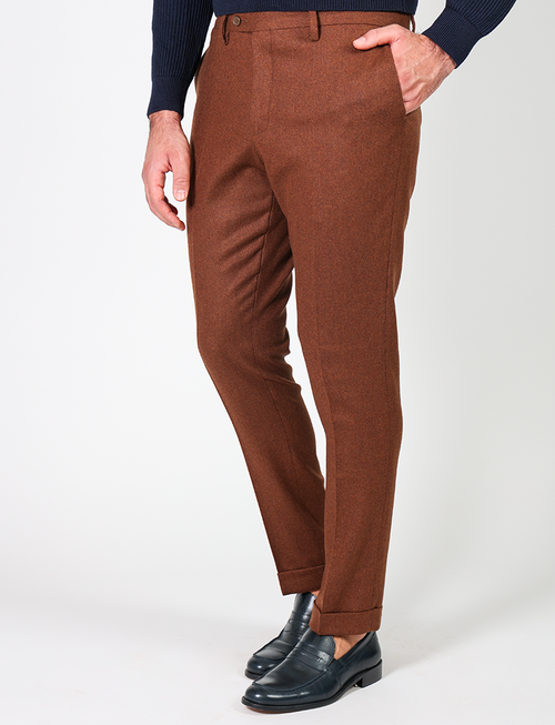 Wool flannel trousers