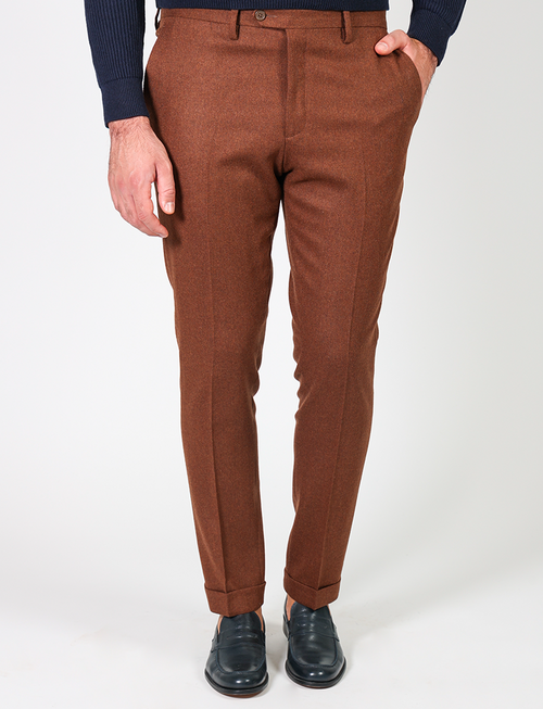 Wool flannel trousers