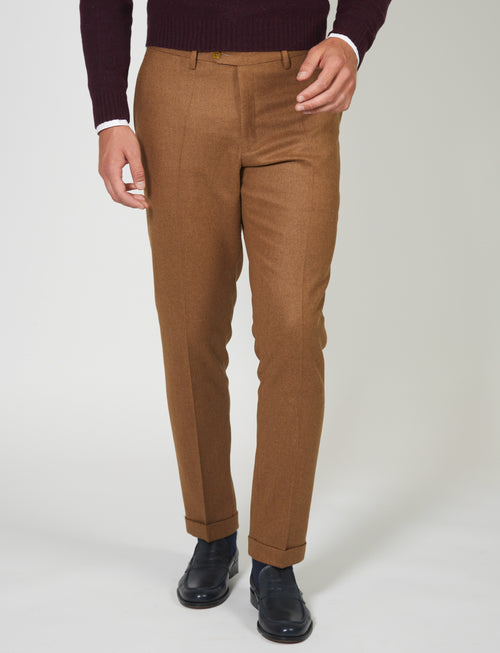 Wool flannel trousers