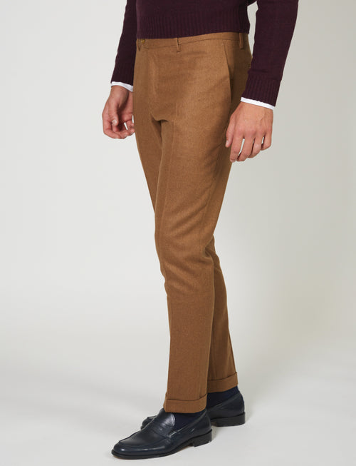 Wool flannel trousers