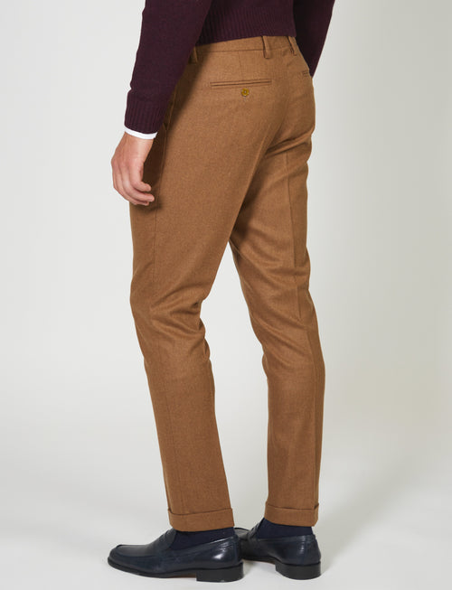 Wool flannel trousers