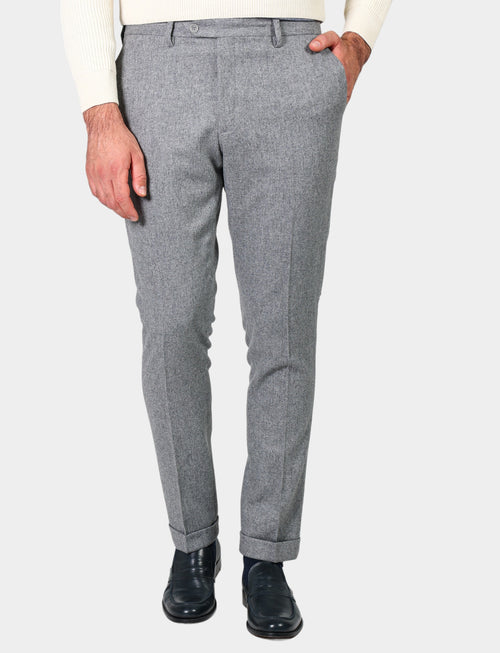 Wool flannel trousers