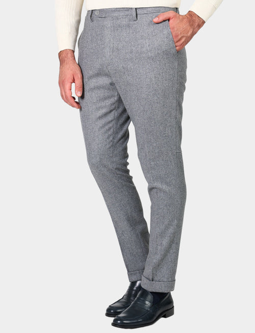 Wool flannel trousers