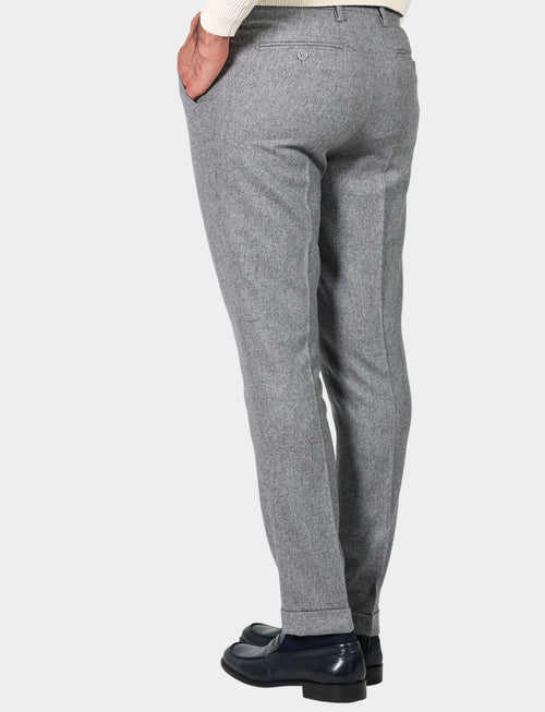 Wool flannel trousers