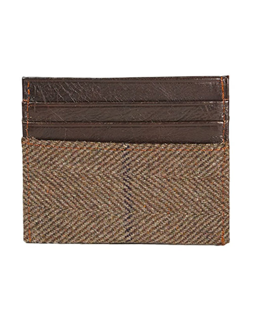 Check patterned card holder