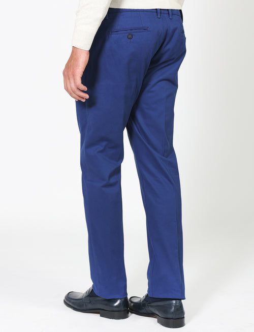 Stretch cotton twill trousers