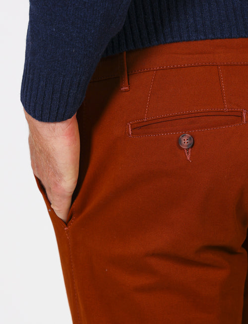 Pantalone in twill di cotone stretch