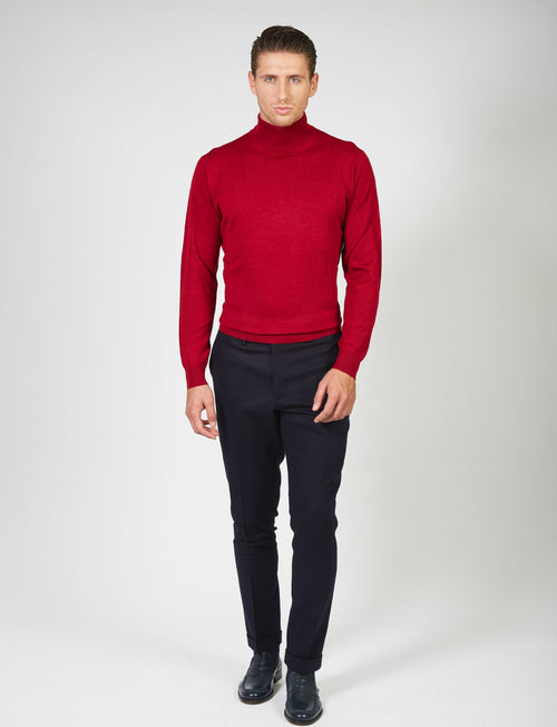 Basic turtleneck in merino wool