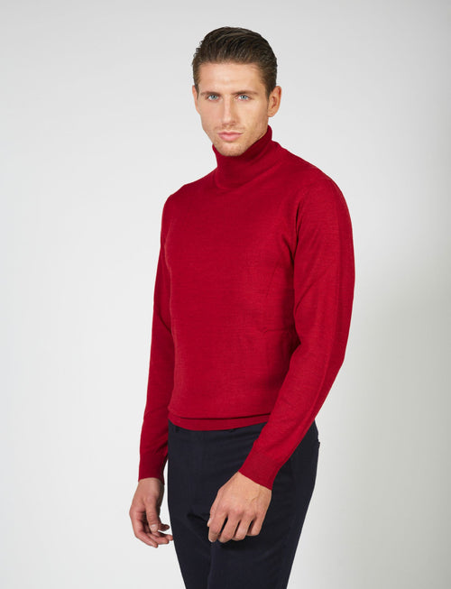 Basic turtleneck in merino wool