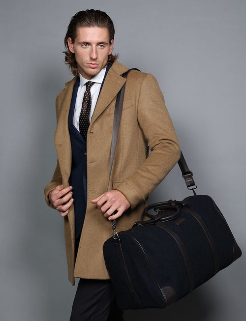 Herringbone pattern holdall