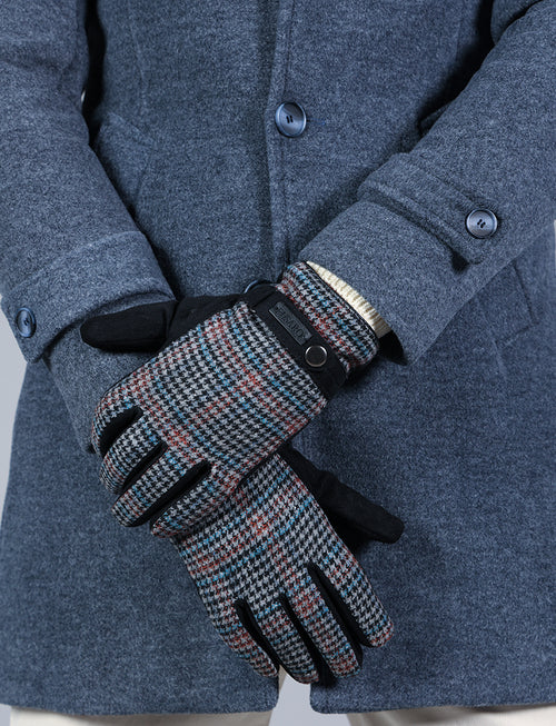 Houndstooth gloves