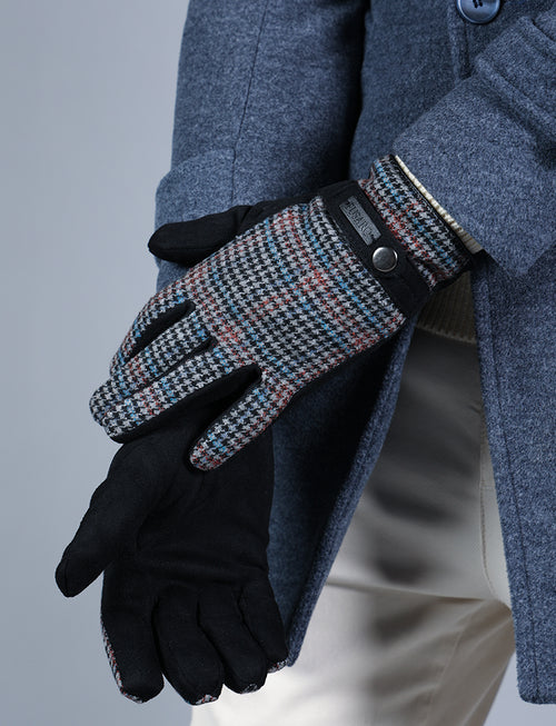 Houndstooth gloves