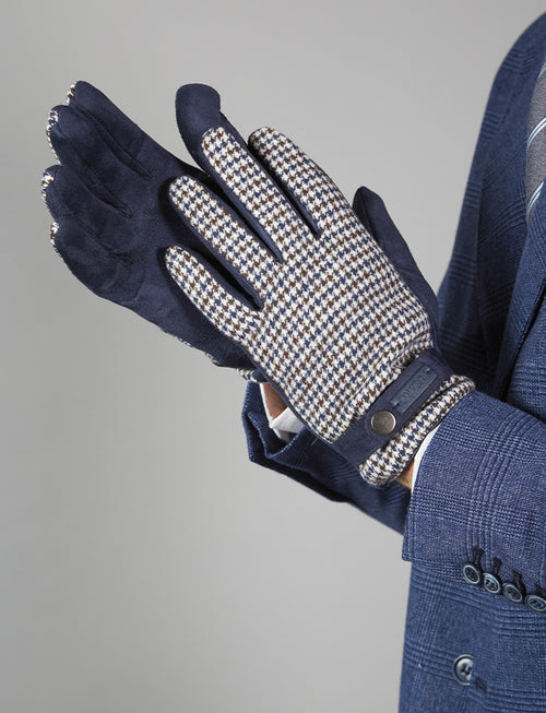 Houndstooth gloves