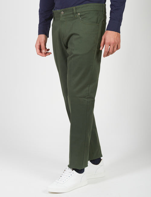 Five-pocket trousers in twill