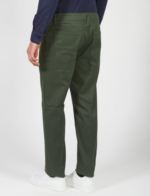 Five-pocket trousers in twill