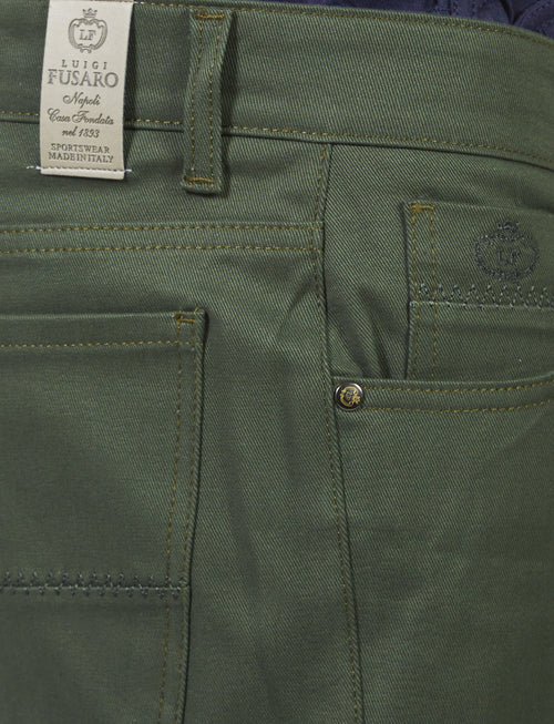 Five-pocket trousers in twill